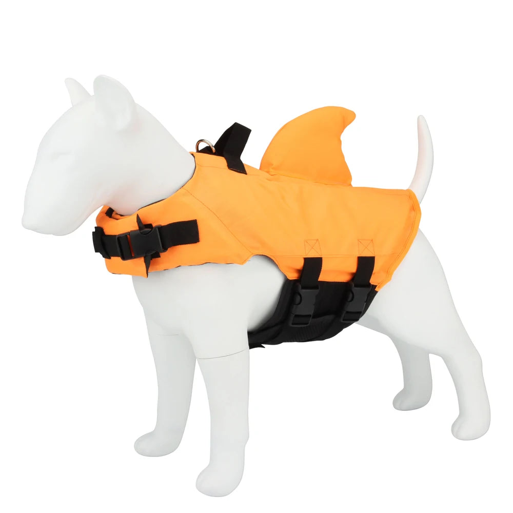 Dog Life Vest Summer Shark Pet Life Jacket Dog Clothes Dogs Swimwear Pets Swimming Suit