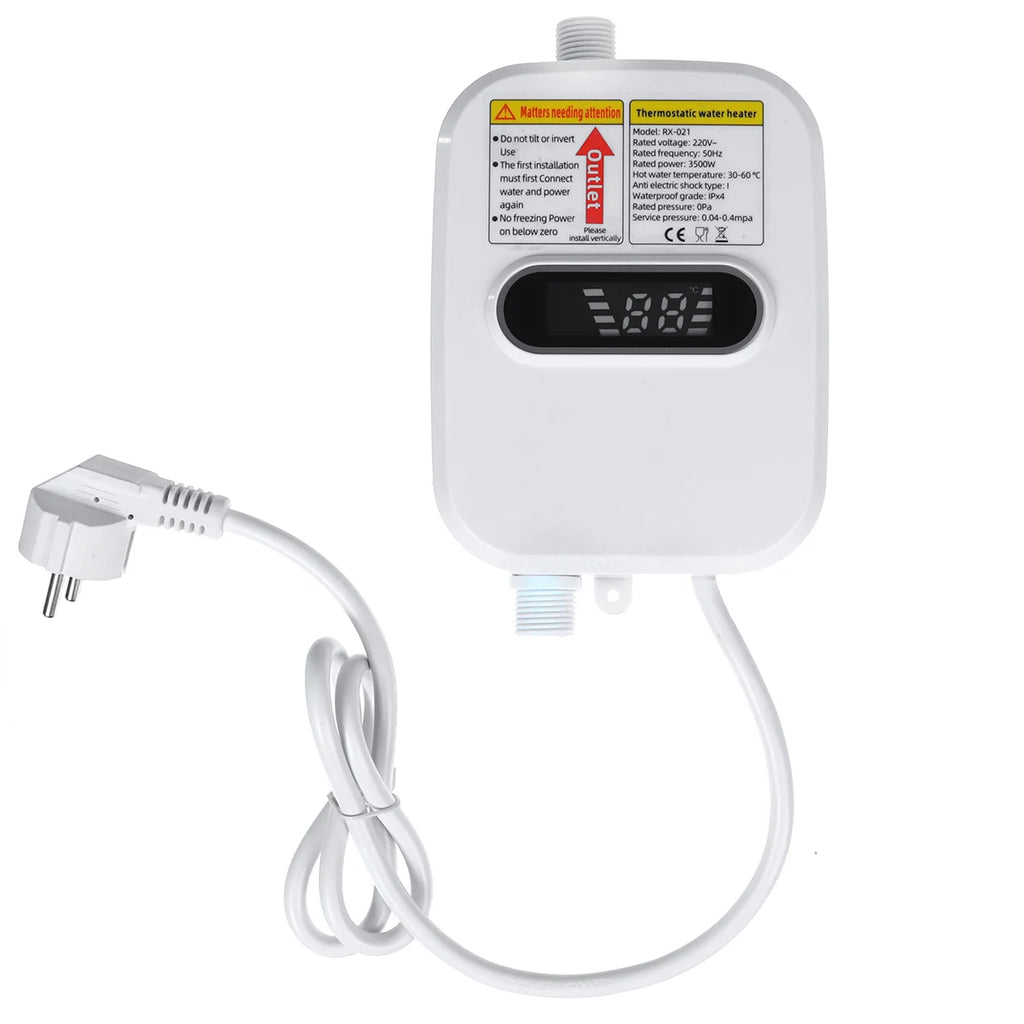 3500W home appliance Faucet Shower Instant Water-Heater Electric Tap Heating Instant Hot Water for Kitchen and Bathroom