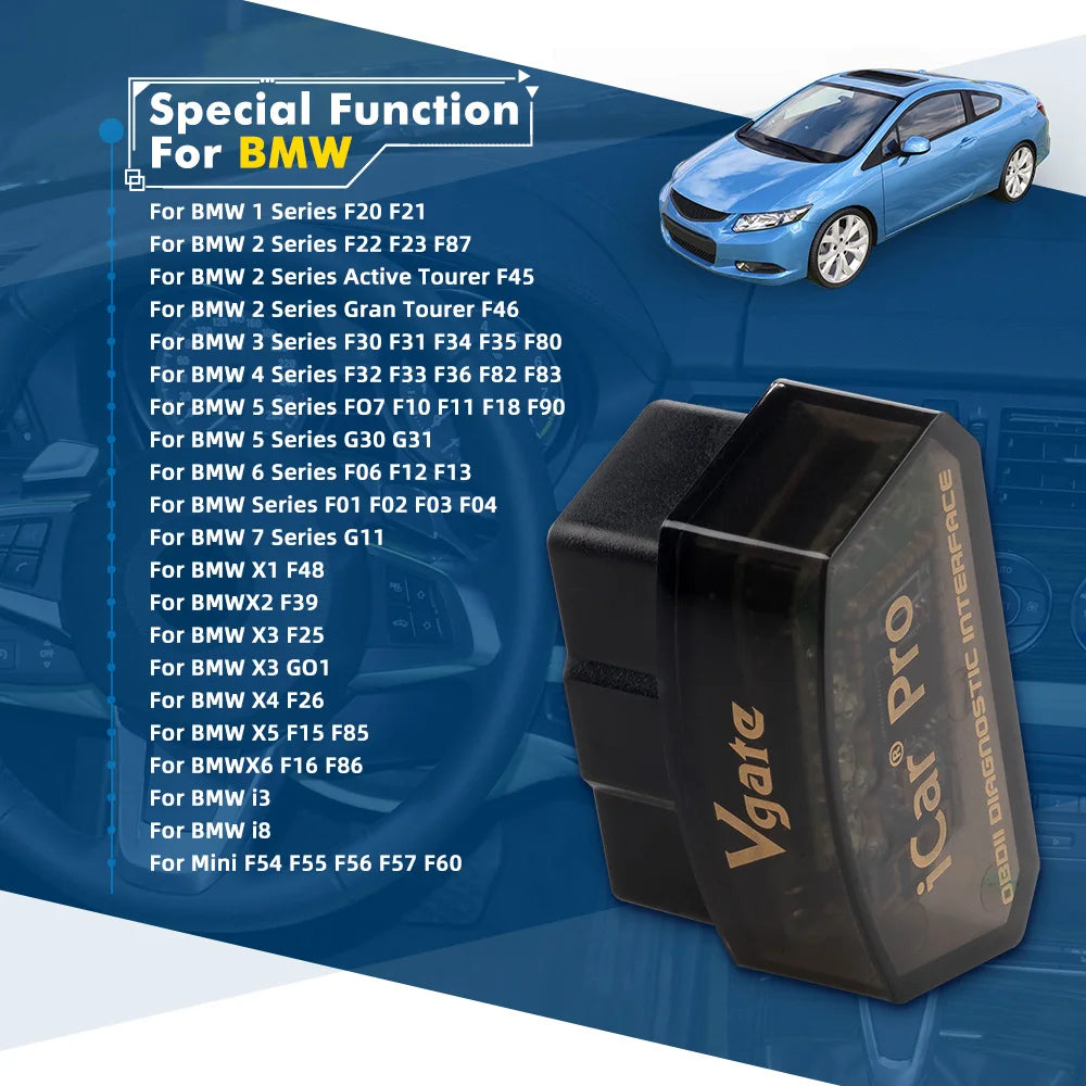 Vgate Vlinker MC V2.2 iCar Pro Bluetooth 4.0 WIFI OBD2 Scanner For Android IOS Auto Code Reader OBDII Tool PK V1.5 ELM327