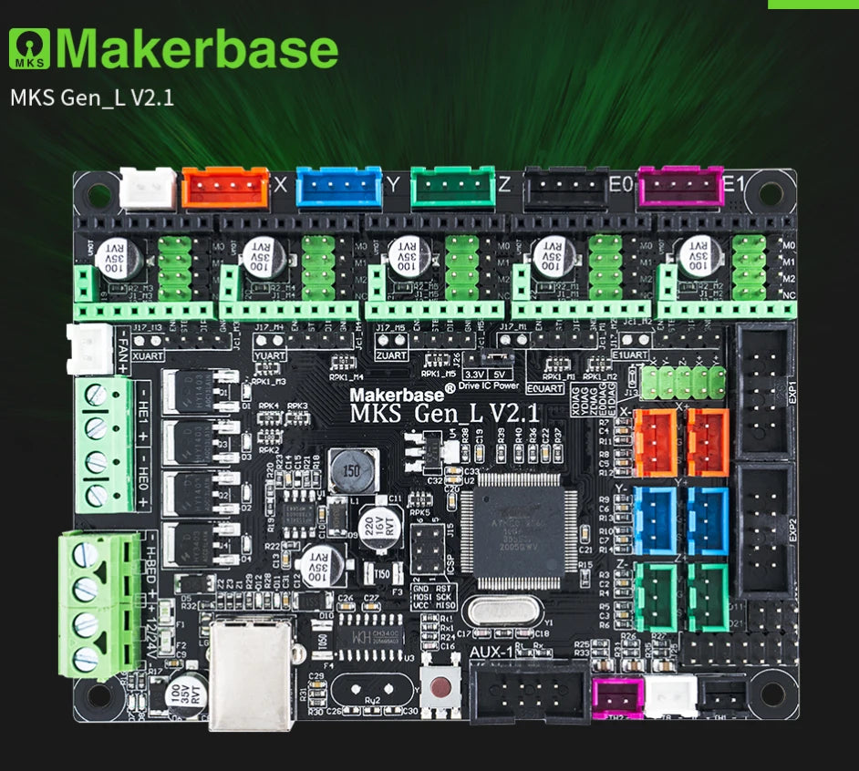 Makerbase MKS Gen_L 2.1 3D Printer Parts Control Board Support TMC2209 2208 Uart Mode Gen L
