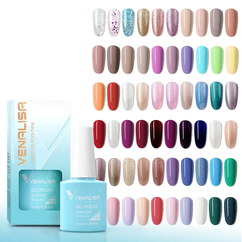 VENALISA Matte Top Coat CANNI Nail Art Design High Quality UV LED Base Coat No Sticky Layer Top Coat, Soak off Matt Topcoat