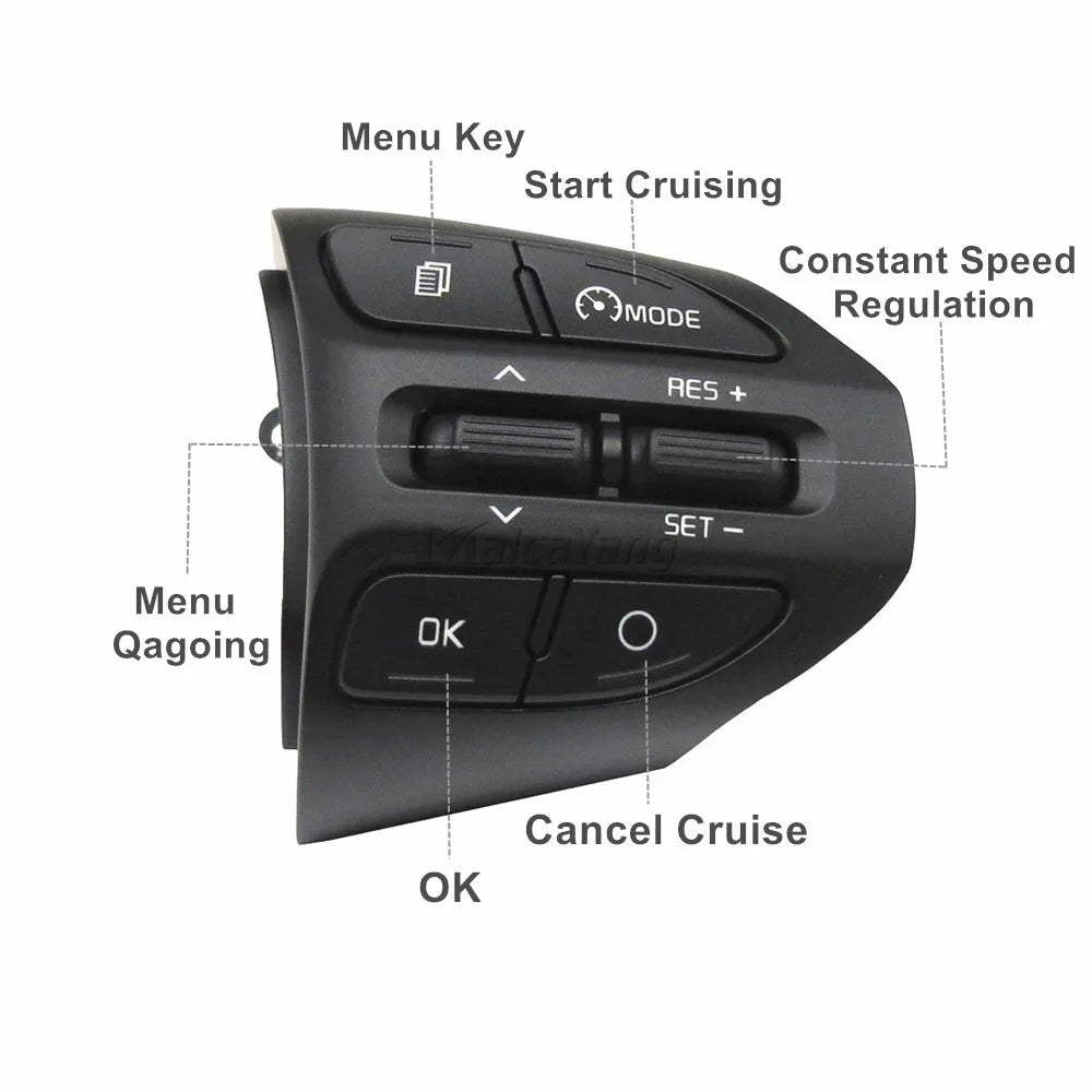 Steering Wheel Button For KIA K2 RIO 2017 2018 2019 2020 2021 RIO X LINE Buttons Bluetooth Phone Cruise Control Volume .