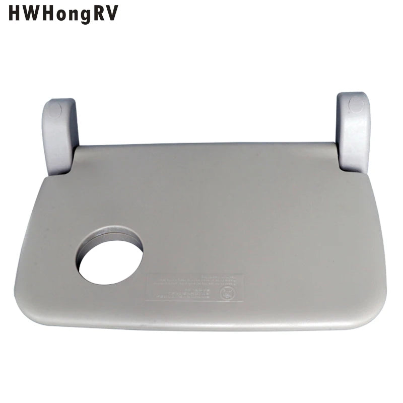 HWHongRV RV Auto Foldable Food Tray Bus Seats Back Fold Table Plastic Foldable Van Seat Tray Table with Drink Holder