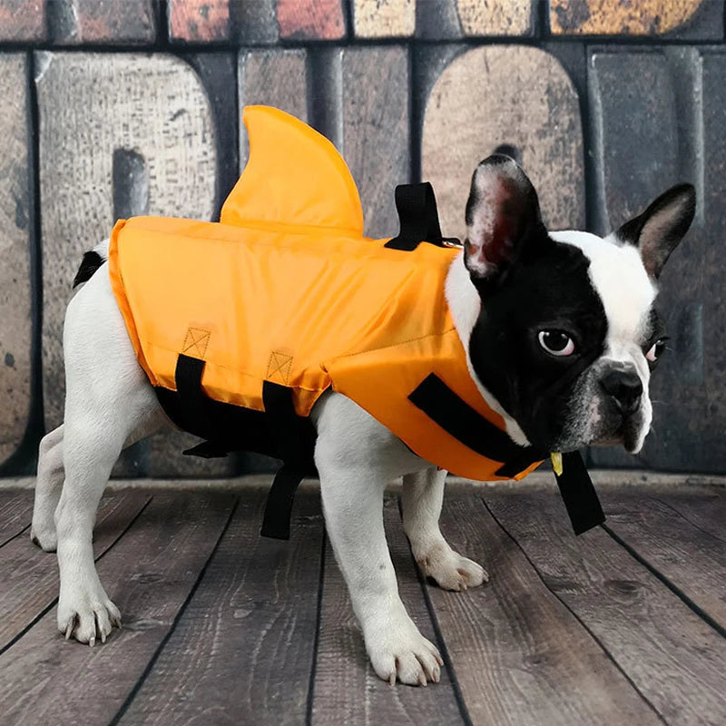 Dog Life Vest Summer Shark Pet Life Jacket Dog Clothes Dogs Swimwear Pets Swimming Suit