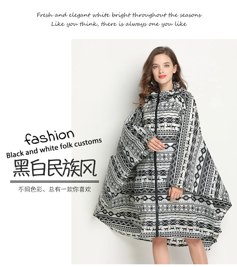 New Men Women Motocycle Raincoat Lightweight Rain Coat Poncho Waterproof Cloak Raincoats Adults Biker Hiking Windproof Rainwear