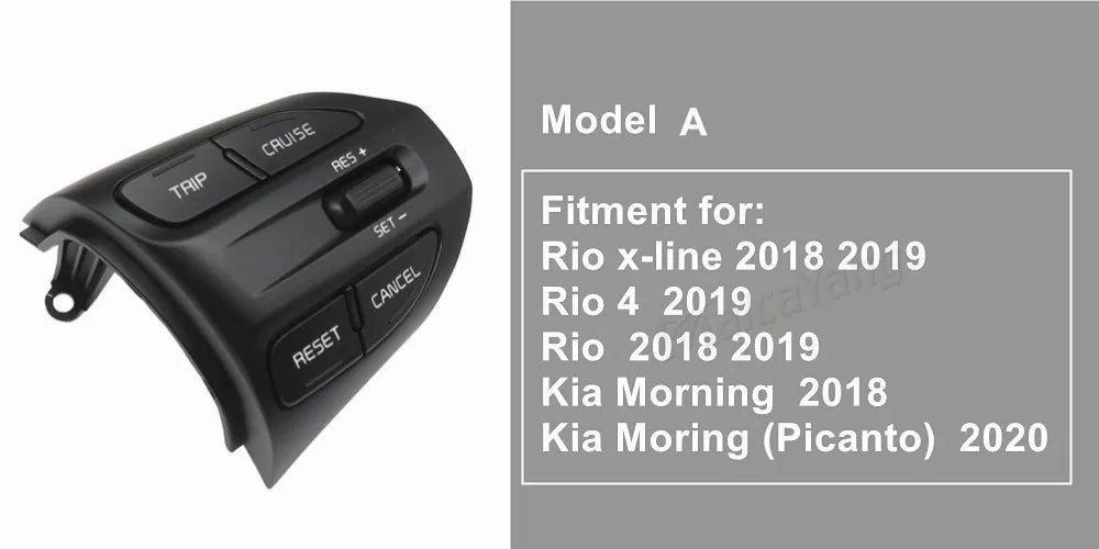 Steering Wheel Button For KIA K2 RIO 2017 2018 2019 2020 2021 RIO X LINE Buttons Bluetooth Phone Cruise Control Volume .