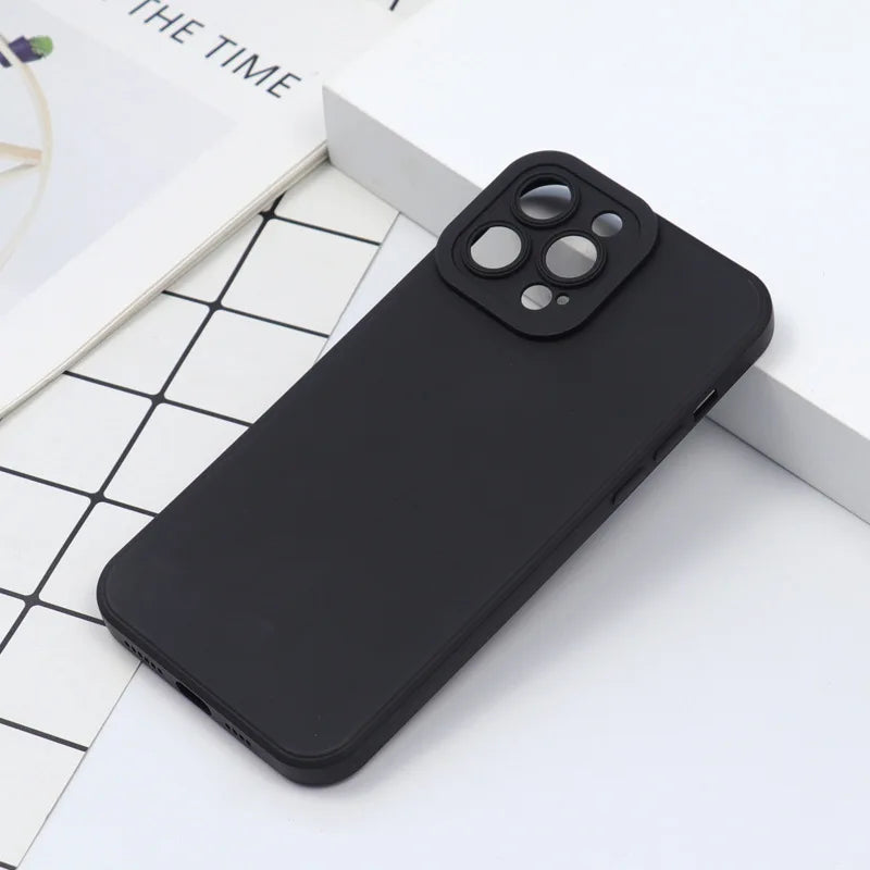 Customized Ultra-Thin Luxury Silicone TPU Mobile Phone Case for iPhone 17/16/15 Plus Full Coverage Protective Phone Accessories