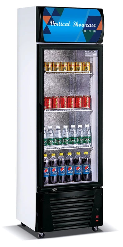 Commercial Supermarket Upright 3 Glass Door Cool Drink Display Fridge showcase Refrigerator Beverage Bear Cooler