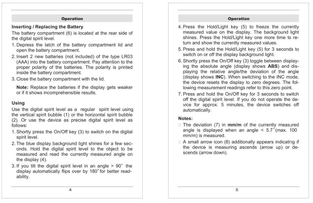 Digital Protractor Angle Finder Inclinometer electronic Level 360 degree with/without Magnets Level angle slope test Ruler 400mm