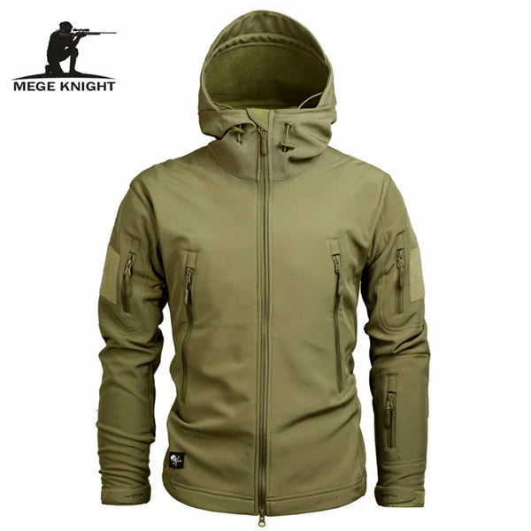 Mege Brand Clothing Autumn Men's Military Camouflage Fleece Jacket Army Tactical Clothing  Male Camouflage Windbreakers