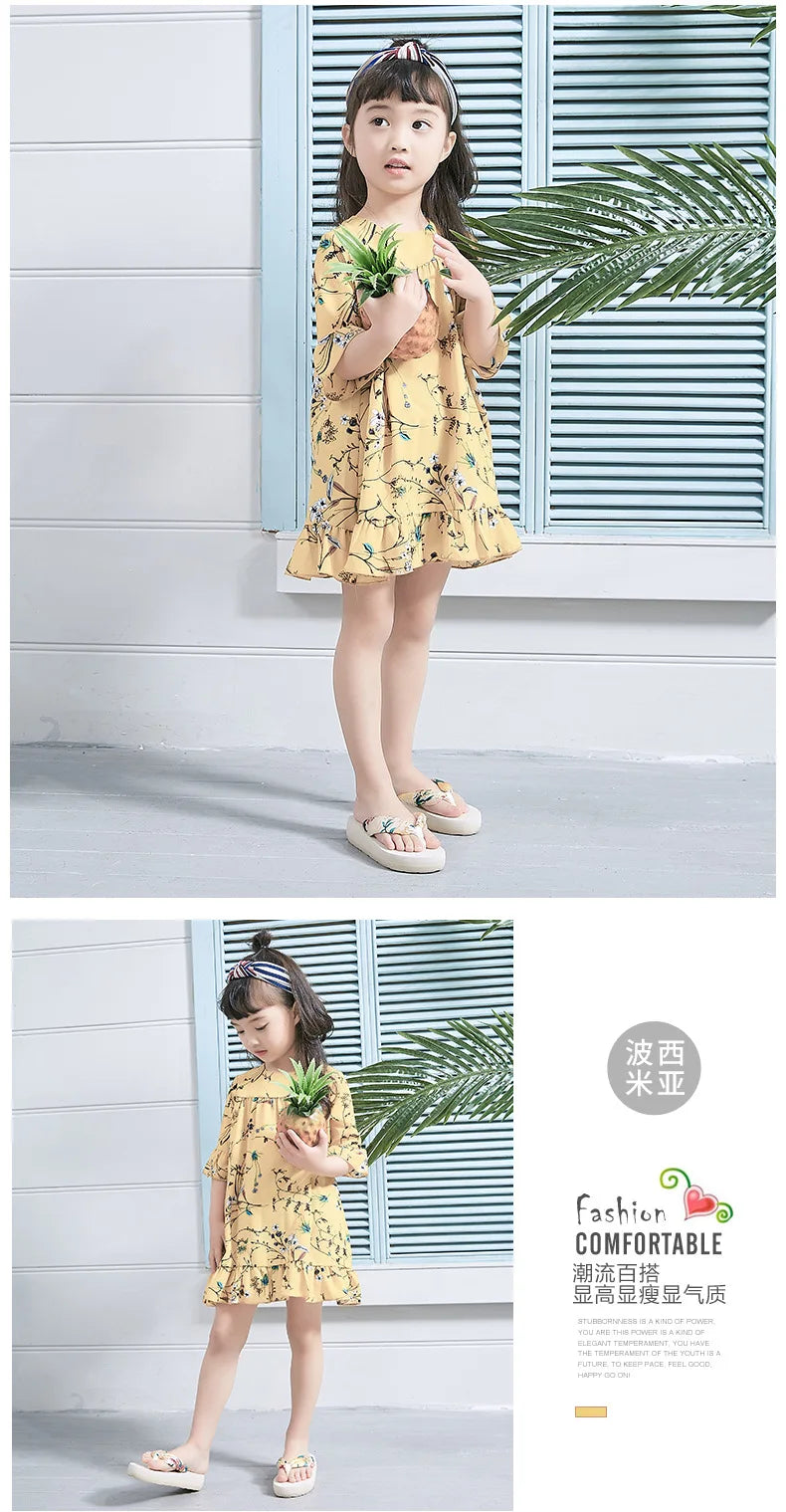 Floral Beach Sandals Wedge Platform Thongs Slippers Flip Flops suummer shose for women girls