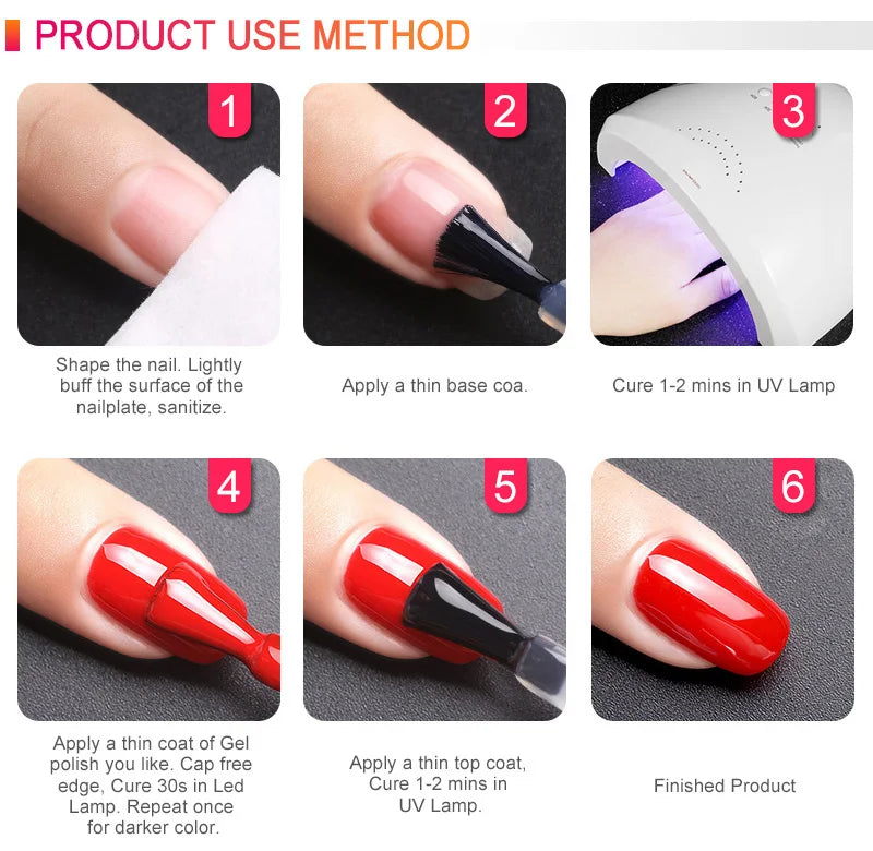 Venalisa Tempered No Wipe Top Coat Base Gel Top Coat Matte Top Nail Gel 7.5ML All Nails Base&Top Gel neon color nail polish gel