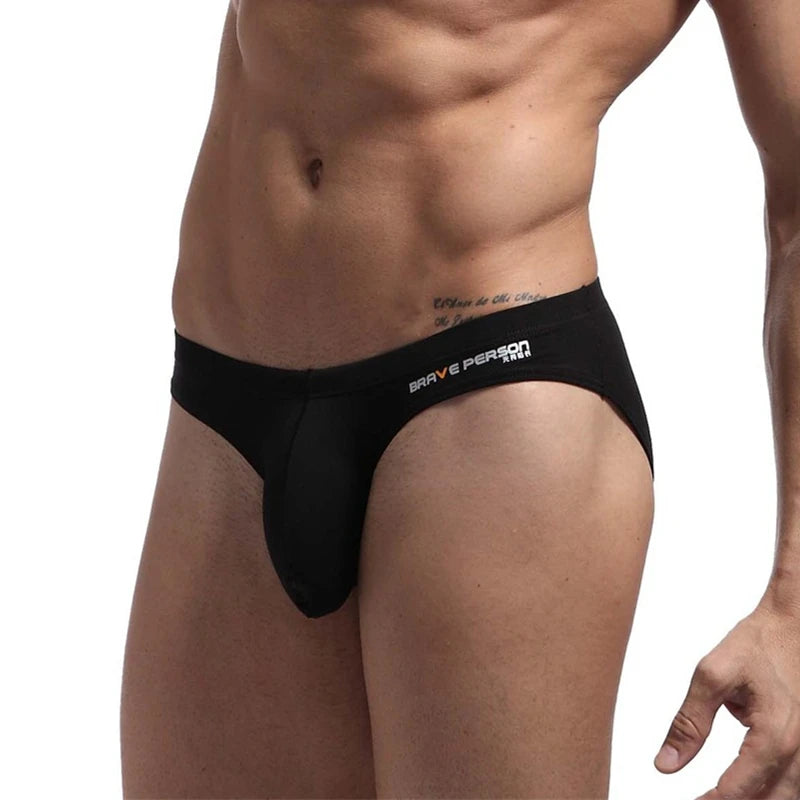 BRAVE PERSON Sexy Men Underwear Briefs U convex Big Penis Pouch Design Men Cotton Briefs for Man Bikini Hot Sale