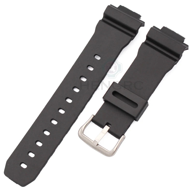 Watchband Silicone Rubber Band Men Sports Diving Black Strap PU Replace Electronic Wristwatch Belt Watch Accessories