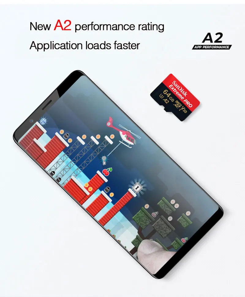 SanDisk Extreme PRO microsd 256GB UHS-I Memory Card 512GB micro SD Card 64GB TF Card 200MB/s Class10 U3 V30 A2 cartao de memoria