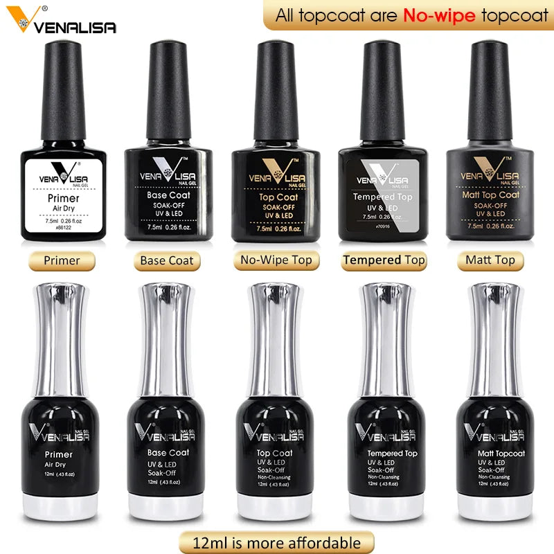 VENALISA Factory Water Based Primer Gel Non-Need Lamp Fast Dry Anastomosis No Acid Primer Gel Base Coat Color Nail Gel Polish