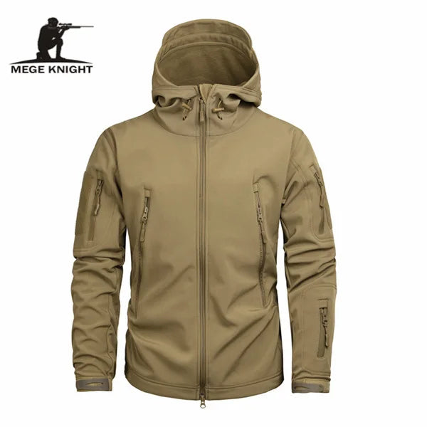 Mege Brand Clothing Autumn Men's Military Camouflage Fleece Jacket Army Tactical Clothing  Male Camouflage Windbreakers