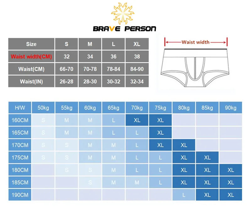 BRAVE PERSON Sexy Men Underwear Briefs U convex Big Penis Pouch Design Men Cotton Briefs for Man Bikini Hot Sale