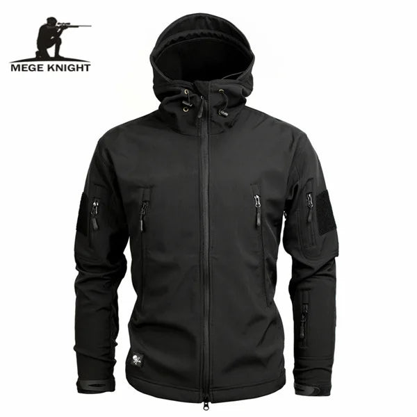 Mege Brand Clothing Autumn Men's Military Camouflage Fleece Jacket Army Tactical Clothing  Male Camouflage Windbreakers