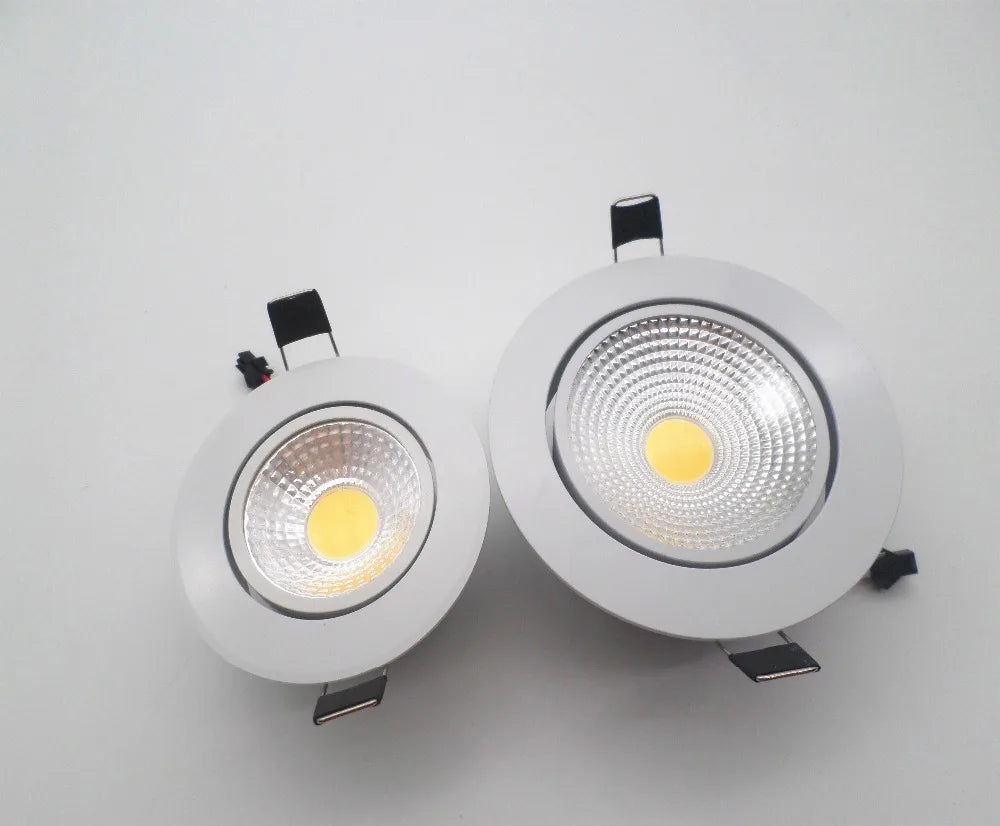 LED Downlight  Super Bright Recessed LED SPOT Dimmable COB 3W 5W 7W 12W LED Spot light LED decoration Ceiling Lamp AC/DC 12V