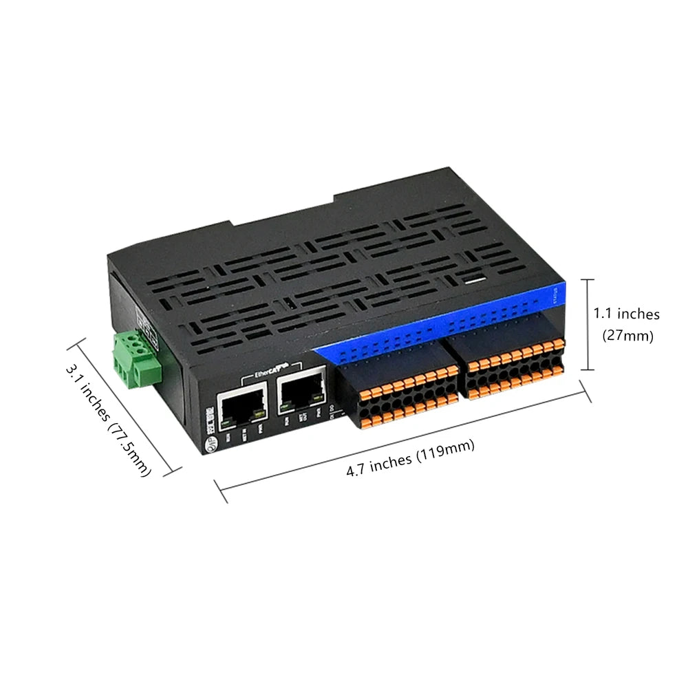 EDS-32A Bus Controller EtherCAT Remote I/O Module Ethernet Communication Analog PLC Module 16 Digital Input &16 Digital Output