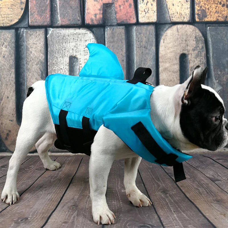 Dog Life Vest Summer Shark Pet Life Jacket Dog Clothes Dogs Swimwear Pets Swimming Suit
