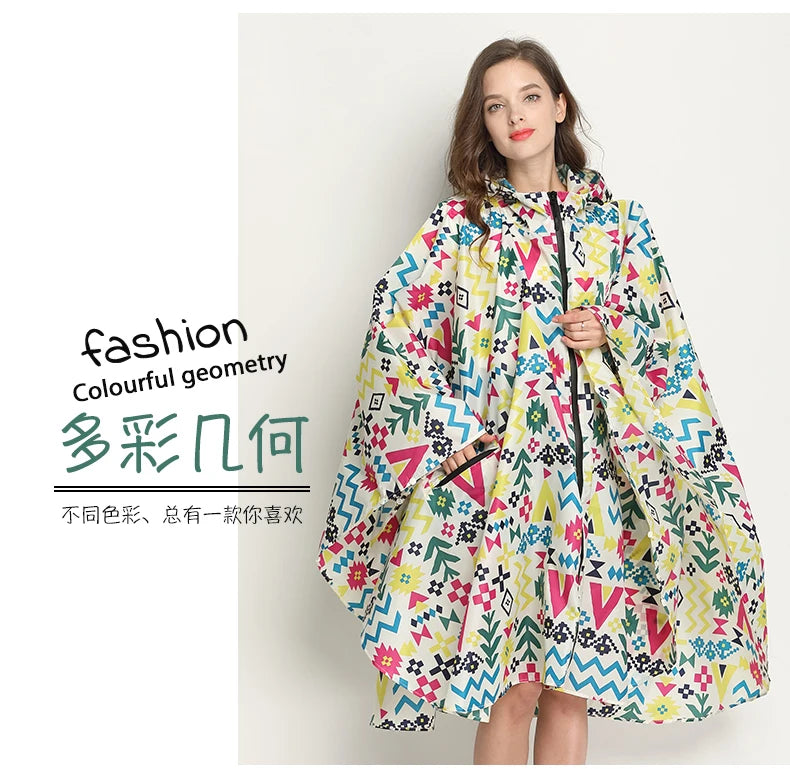 New Men Women Motocycle Raincoat Lightweight Rain Coat Poncho Waterproof Cloak Raincoats Adults Biker Hiking Windproof Rainwear