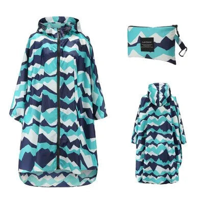 Women Men Poncho Raincoat Waterproof Tent Cover Wear Outdoors Hiking Biker Rain Coat Jacket Zip Cloak Trench