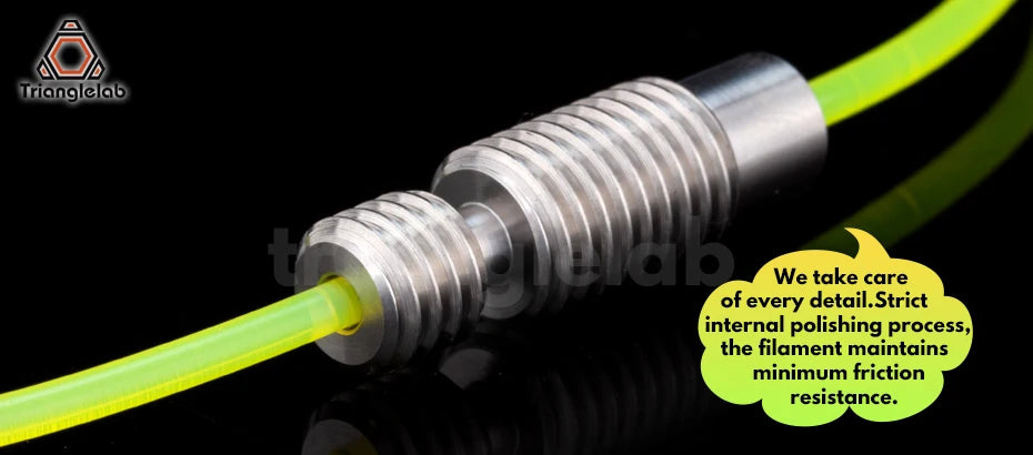 trianglelab GRADE5 V6 titanium alloy heatbreak  1.75MM for VOLCANO V6 HOTEND for Carbon fiber wear resistance 3D printer