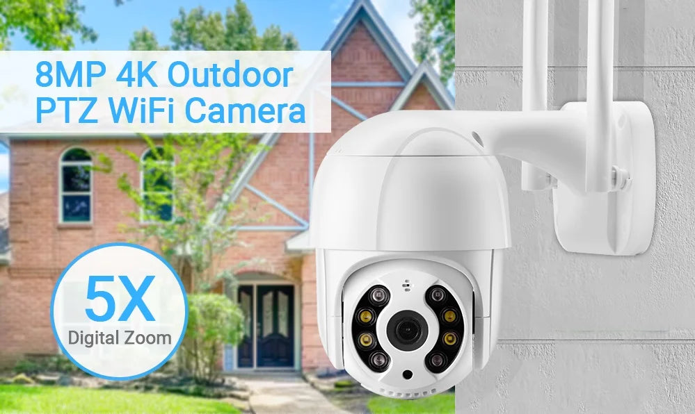 Hamrolte 8MP 4K IP Camera 5MP Dome Indoor Camera Internal Microphone Nigthvision XMeye H.265 Low Storage DC12V POE48V Optional