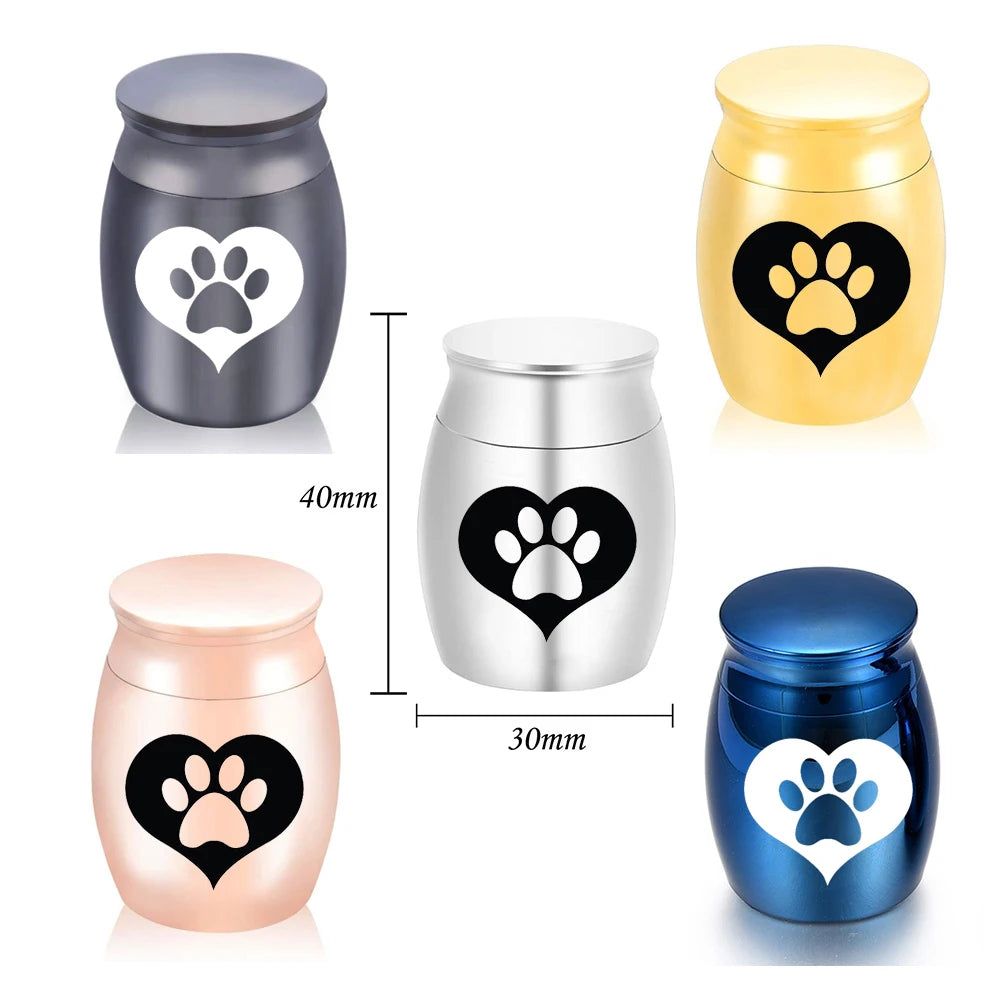 Mini Container for Ashes Coffin Box Urns for Human Ashes Pet Memorial Keepsake Stainless Steel Cremation Urn Funeral Supplies