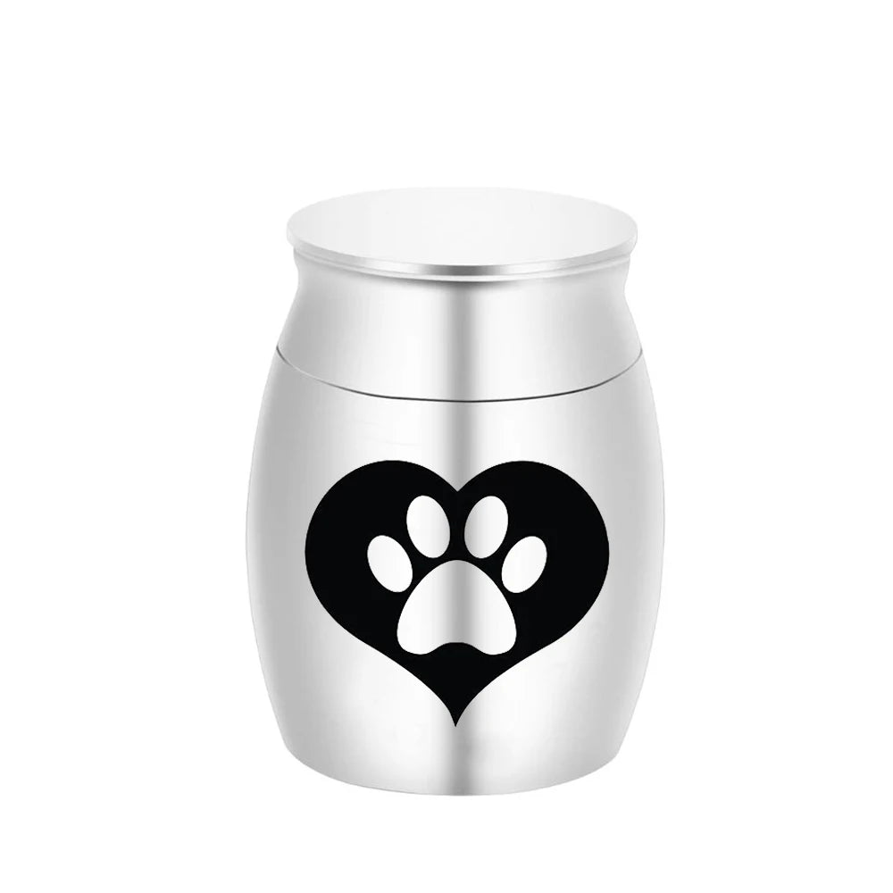 Mini Container for Ashes Coffin Box Urns for Human Ashes Pet Memorial Keepsake Stainless Steel Cremation Urn Funeral Supplies