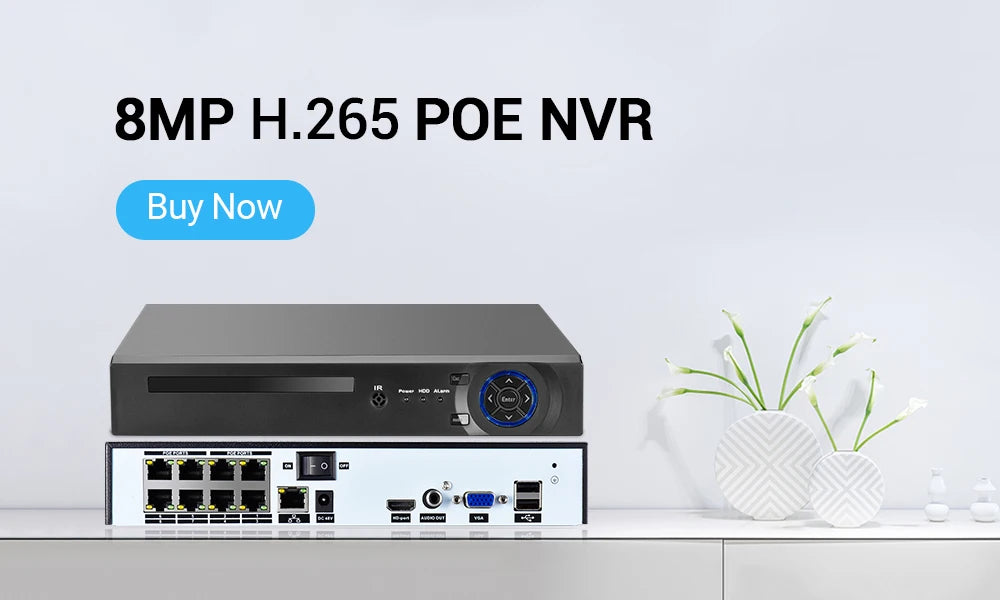 Hamrolte 8MP 4K IP Camera 5MP Dome Indoor Camera Internal Microphone Nigthvision XMeye H.265 Low Storage DC12V POE48V Optional