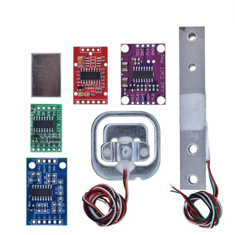 TZT Load Cell 1KG 5KG 10KG 20KG HX711 AD Module Weight Sensor Electronic Scale Aluminum Alloy Weighing Pressure Sensor