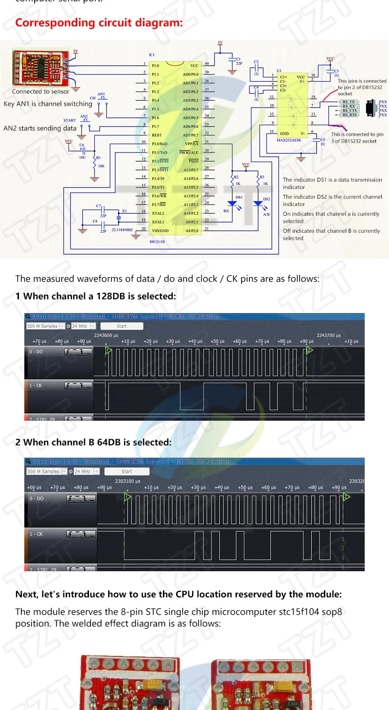 TZT Load Cell 1KG 5KG 10KG 20KG HX711 AD Module Weight Sensor Electronic Scale Aluminum Alloy Weighing Pressure Sensor