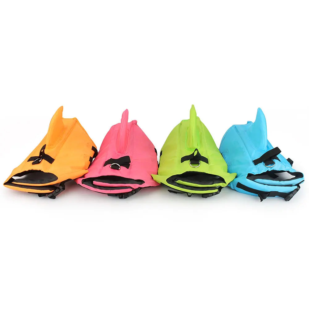 Dog Life Vest Summer Shark Pet Life Jacket Dog Clothes Dogs Swimwear Pets Swimming Suit