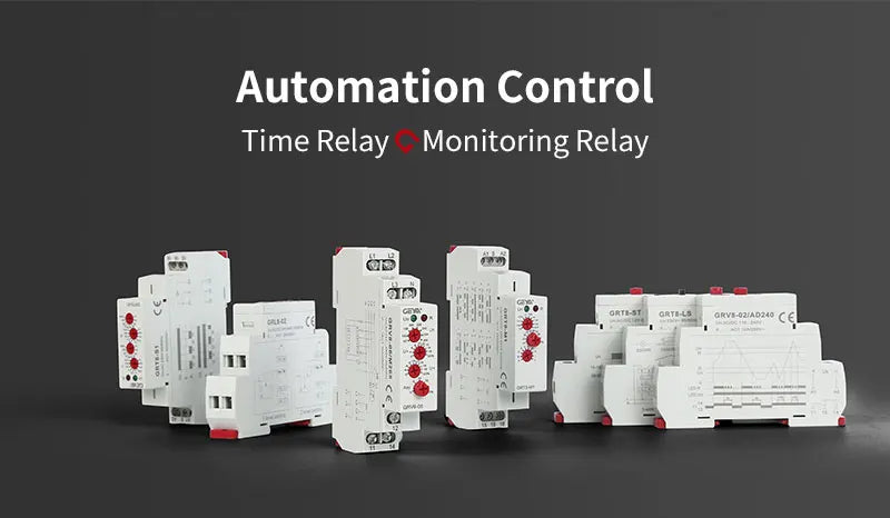 GEYA GRT8-S Asymmetric Cycle Timer Relay SPDT 220V 16A  AC/DC12V-240V Electronic Repeat Relay