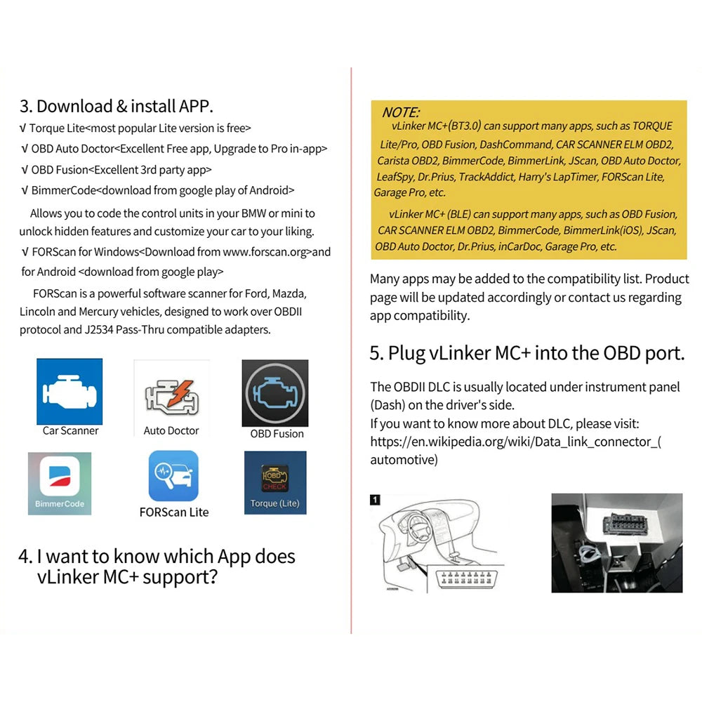 Vgate Vlinker MC V2.2 iCar Pro Bluetooth 4.0 WIFI OBD2 Scanner For Android IOS Auto Code Reader OBDII Tool PK V1.5 ELM327