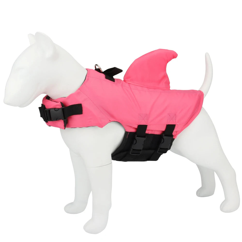 Dog Life Vest Summer Shark Pet Life Jacket Dog Clothes Dogs Swimwear Pets Swimming Suit