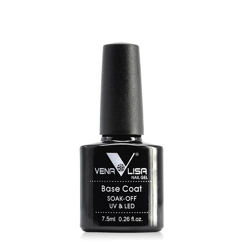 Venalisa Tempered No Wipe Top Coat Base Gel Top Coat Matte Top Nail Gel 7.5ML All Nails Base&Top Gel neon color nail polish gel