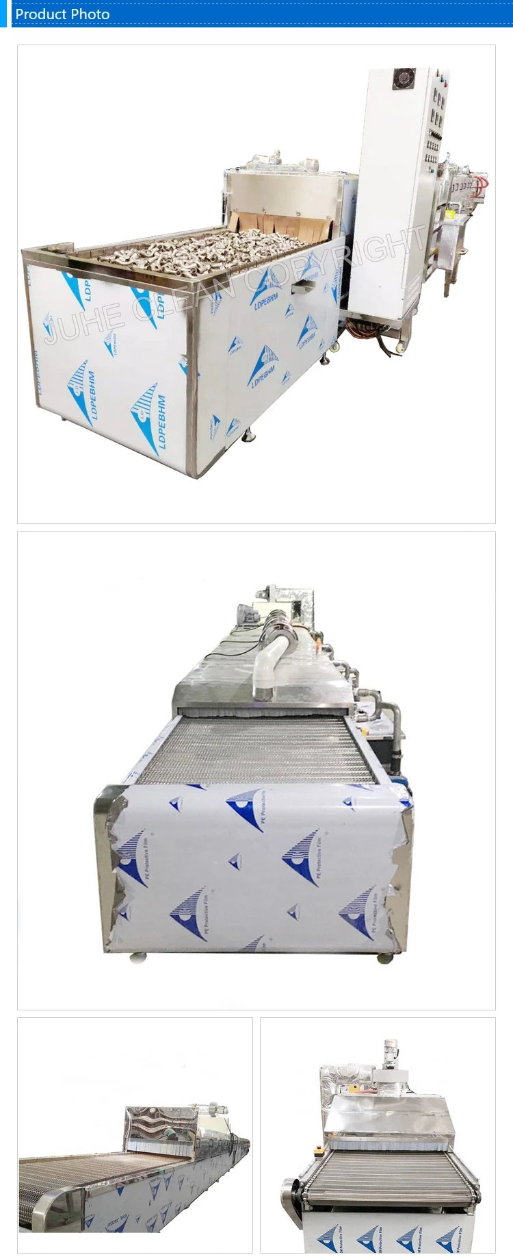 Factory Direct Supply Automatic Ultrasonic Cleaning Drying Conveyor Machine Line for Pipe Fittings Electric Fuel New Condition