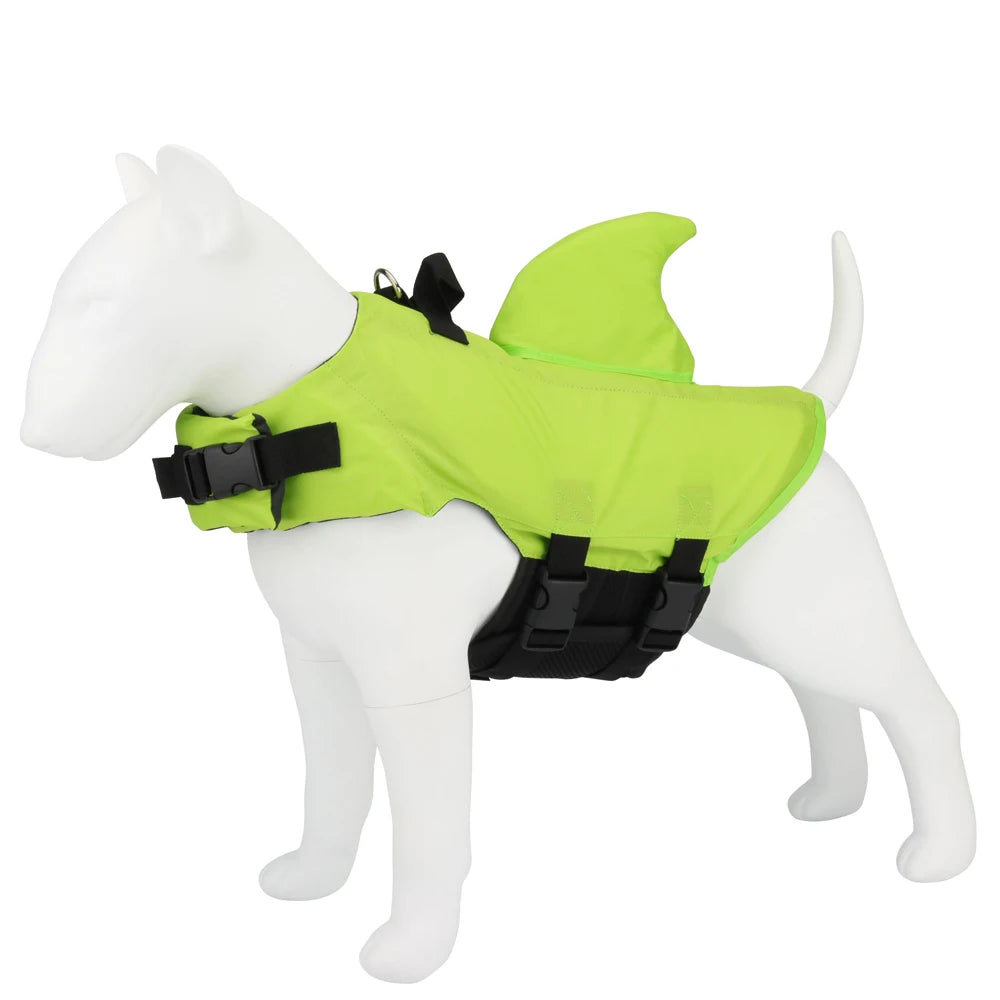 Dog Life Vest Summer Shark Pet Life Jacket Dog Clothes Dogs Swimwear Pets Swimming Suit
