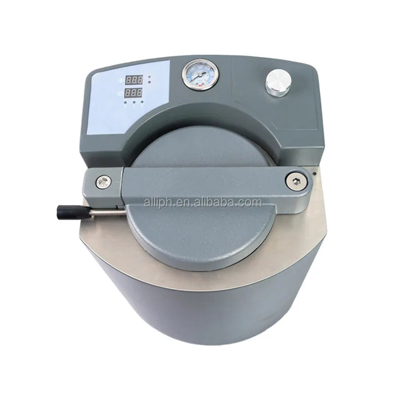 Dental Lab Automatic Polymerizer Portable Hydraulic Press Pressure Pot Dental Lab Curing Unit Polymerizing Machine With Display