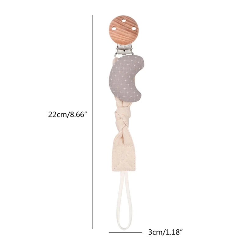 Baby Pacifier Clip Chain Cotton Cartoon Country Style Holder Dummy  Handmade   Christmas Gift Dropshipping
