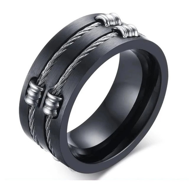 Black Male Unique Ring Wedding Band Tungsten Carbide Ring 12.5mm Man Anniversary Jewelry Size 9# 10# 11# 12#