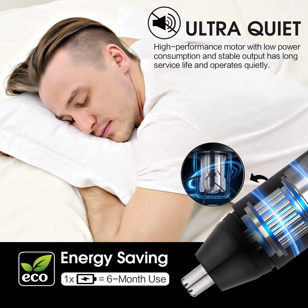 Professional Portable Rechargeable Eyebrow & Facial Hair Trimmer Painless Ear Nose Hair Trimmer for Men Women for Household Use