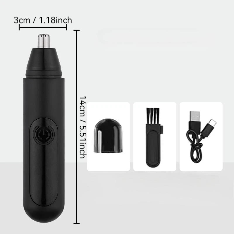 Professional Portable Rechargeable Eyebrow & Facial Hair Trimmer Painless Ear Nose Hair Trimmer for Men Women for Household Use