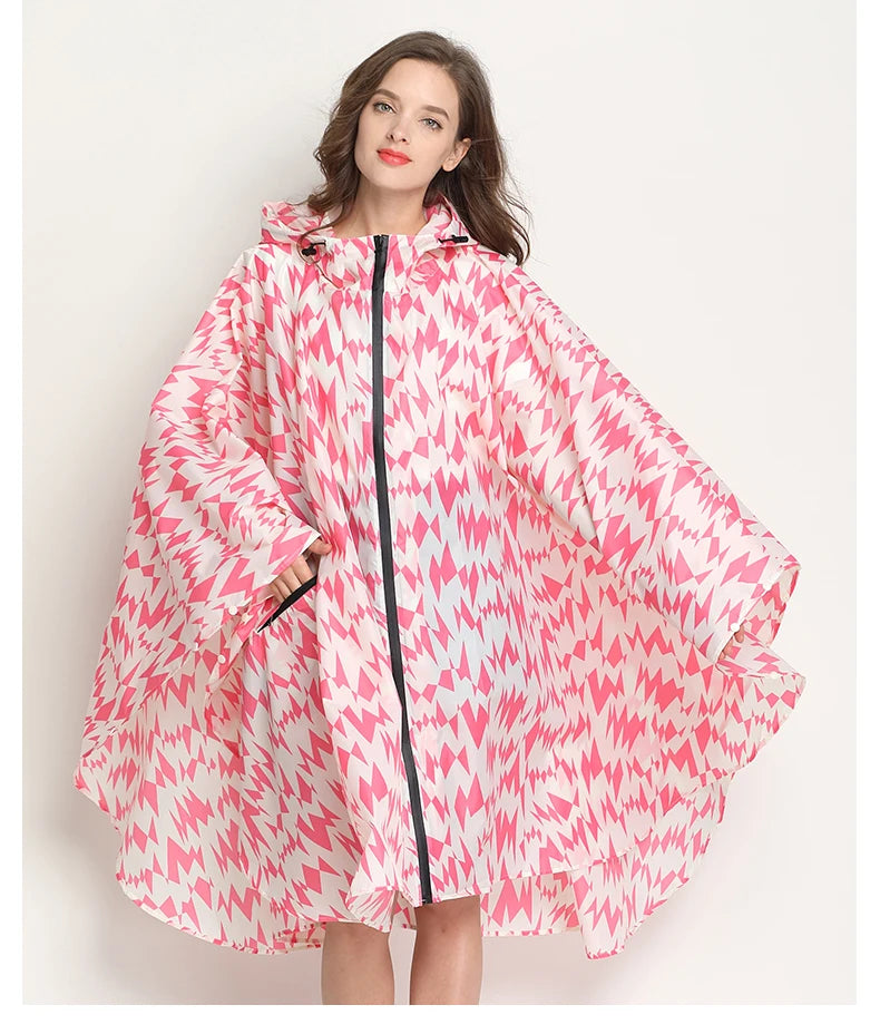 New Men Women Motocycle Raincoat Lightweight Rain Coat Poncho Waterproof Cloak Raincoats Adults Biker Hiking Windproof Rainwear