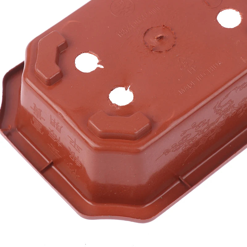 1pc Bonsai Pots Vintage Plastic Bonsai Plants Growing Pot Rectangular Classical Bonsai Pot Cactus Pot Flower Pot Gardening Pot