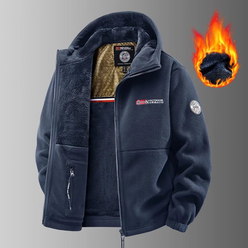 Men US Military Winter Thermal Fleece Tactical Jacket Outdoors Sports Hooded Coat Militar Softshell Hiking Outdoor Army Jackets